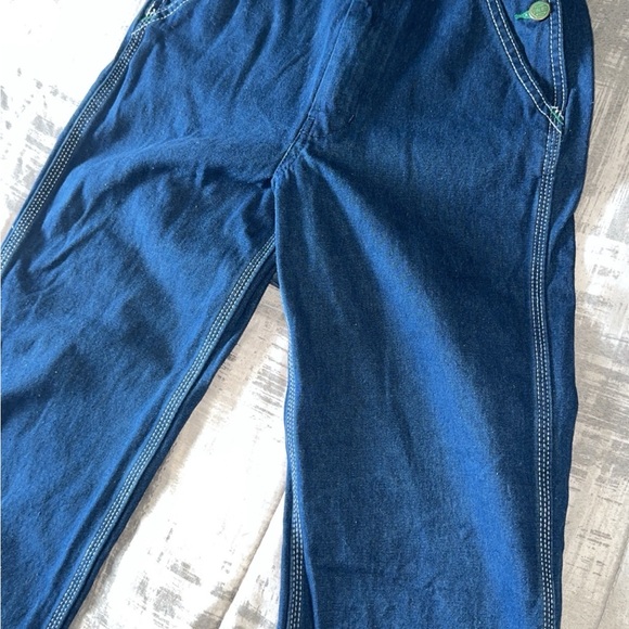 Liberty Dark Blue Fabric with Gold Label - Picture 3 of 3